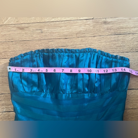 Betsey Johnson Teal Cupcake Strapless Dress - Picture 5 of 11